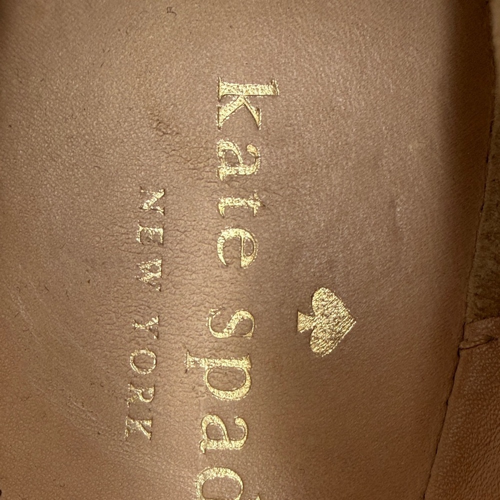 Kate Spade Metallic Silver Flats with Bow - Picture 5 of 10
